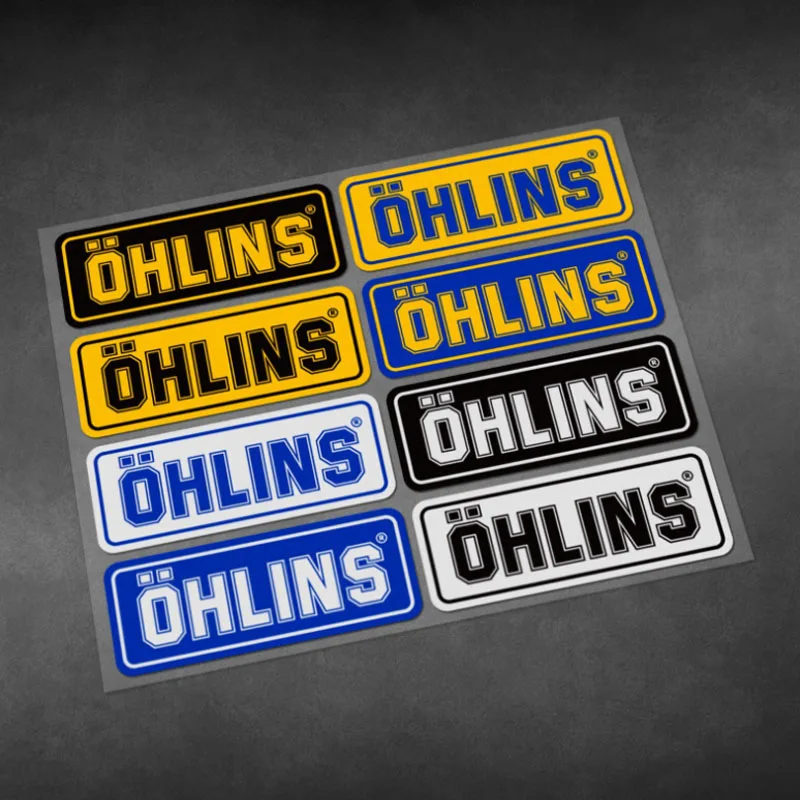 

Motorcycle Shock Absorber Reflective Stickers Sponsor Brand Logo Decorative Decals Motorbike Body Fuel Tank Waterproof Pegatinas