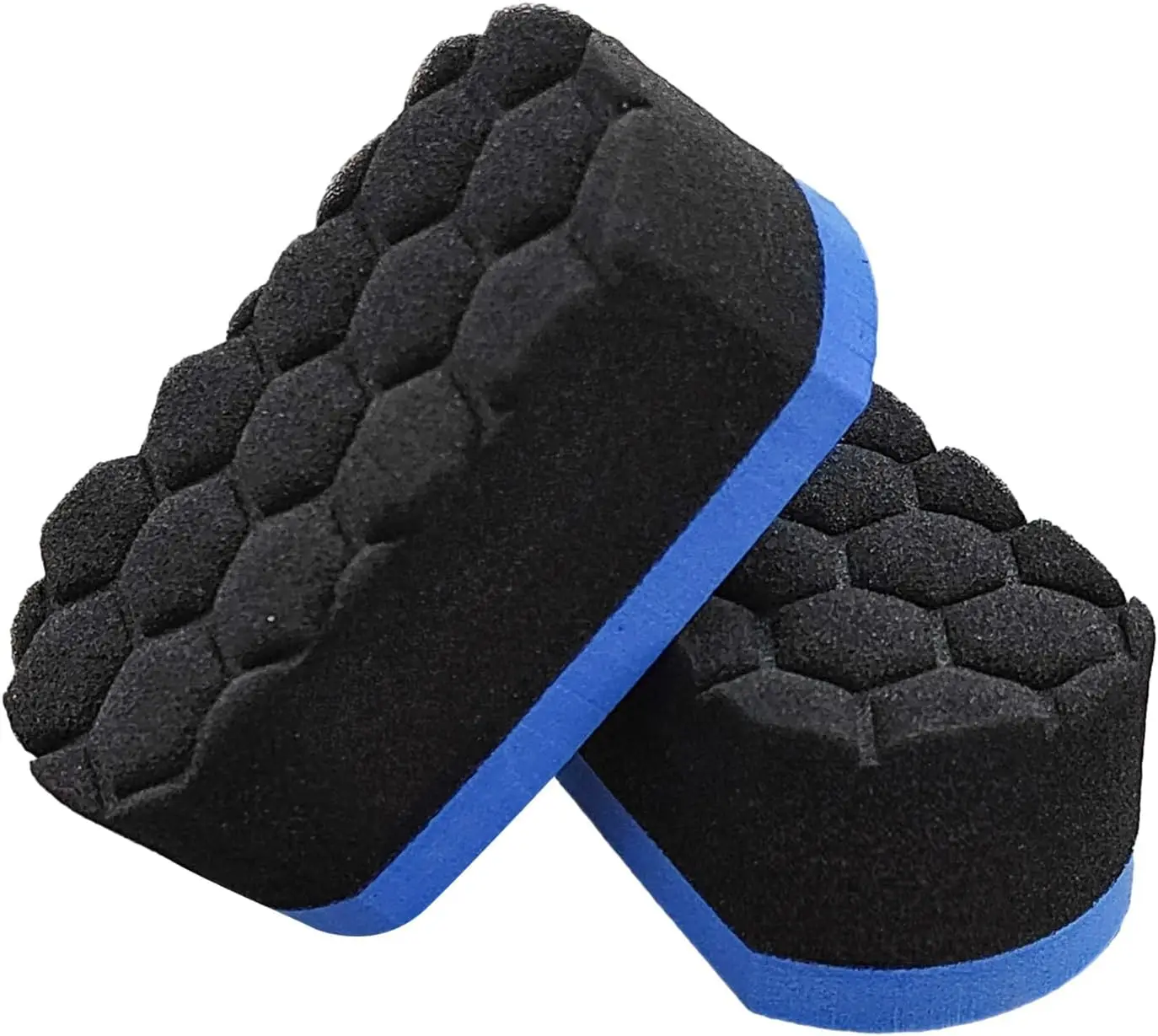 

2 PCS Tire Shine Dressing Applicator Pad, Washable Hex Logic Car Detailing Foam Sponge with Easy , Soft Tire Applicator Pad for