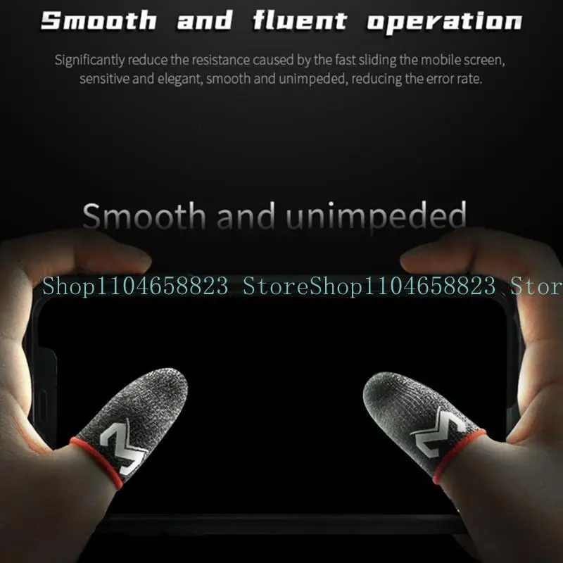 652F Finger Cover Game Controller For PUBG Sweat Proof Non-Scratch Sensitive for Touch Screen Gaming Finger Thumb Sleeve Glov