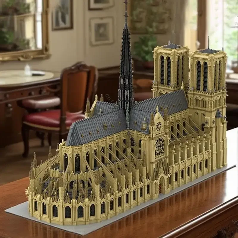 

Новинка 63190 шт., город, вид на улицу, Moc, большая модульная модель Дама Де Париж, пазлы на заказ, креативные идеи «сделай сам», детские игрушки, подарки на день рождения