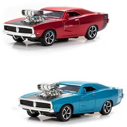 Simulation 1: 32 Alloy Dodge Sports Car Model Children's Toy Car Accessories Return Car Openable Die Casting Model