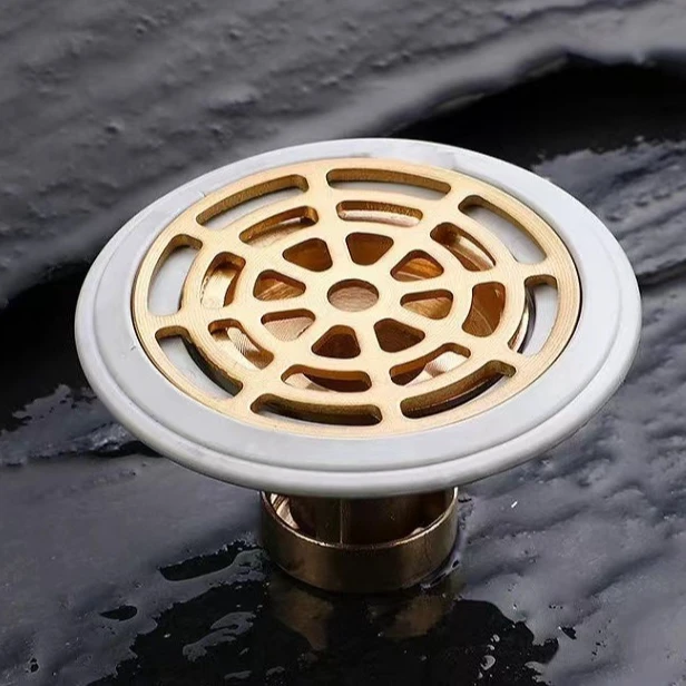 

Bathroom/Shower Floor Drain Renovator - Tight Seal Anti-Odor/Insect, Vortex Quick Drain, Universal Short Design