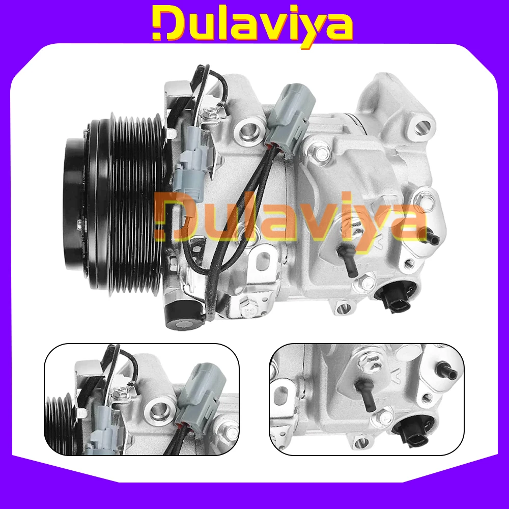 For AC Compressor with 7-Groove Pulley 7SBU16C Toyota RAV4 Venza Lexus 158366 883200806084 88320442120 4711619 2021954