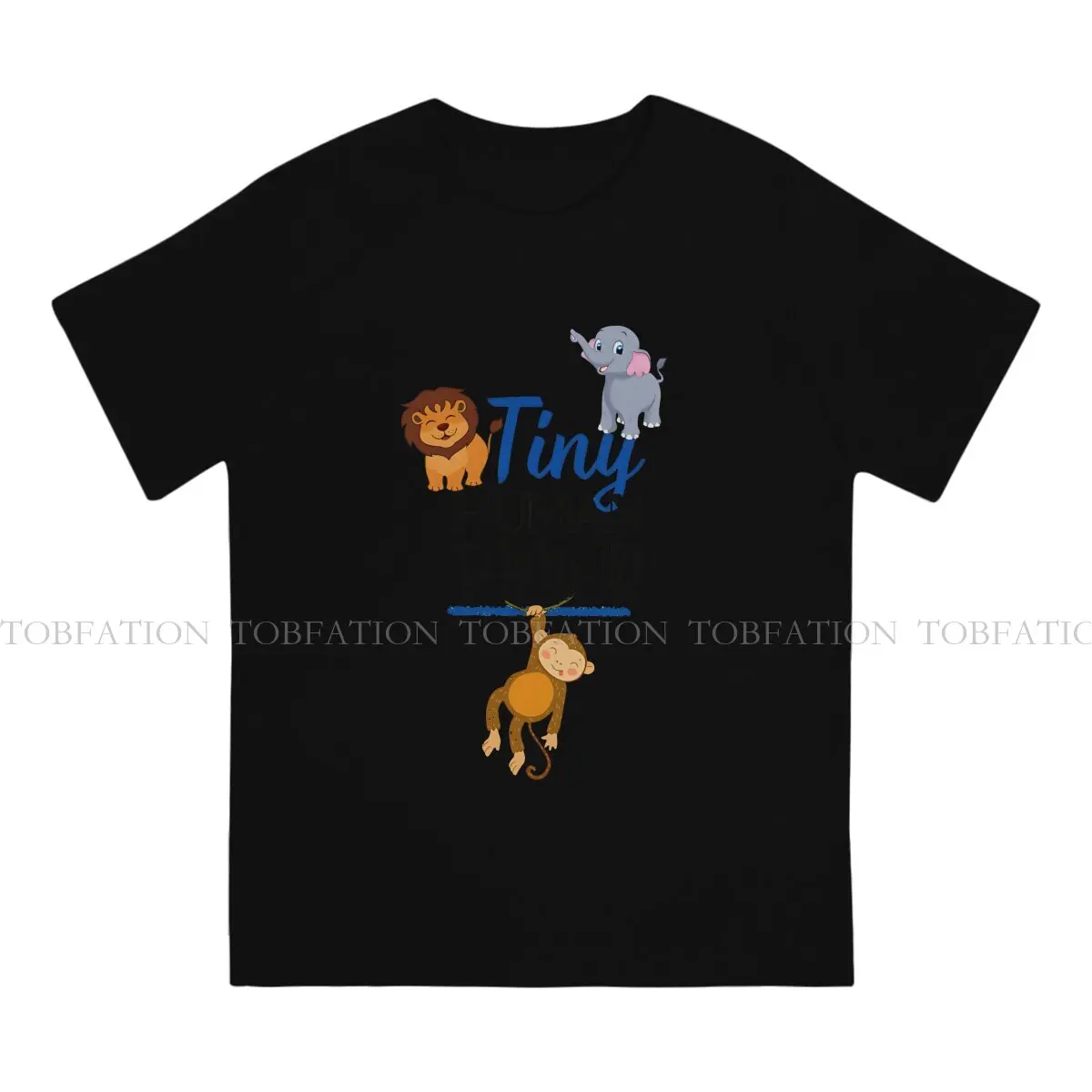 Tiny Human Tamer Newest TShirts Monkey Animal Men Style Fabric Tops T Shirt Round Neck