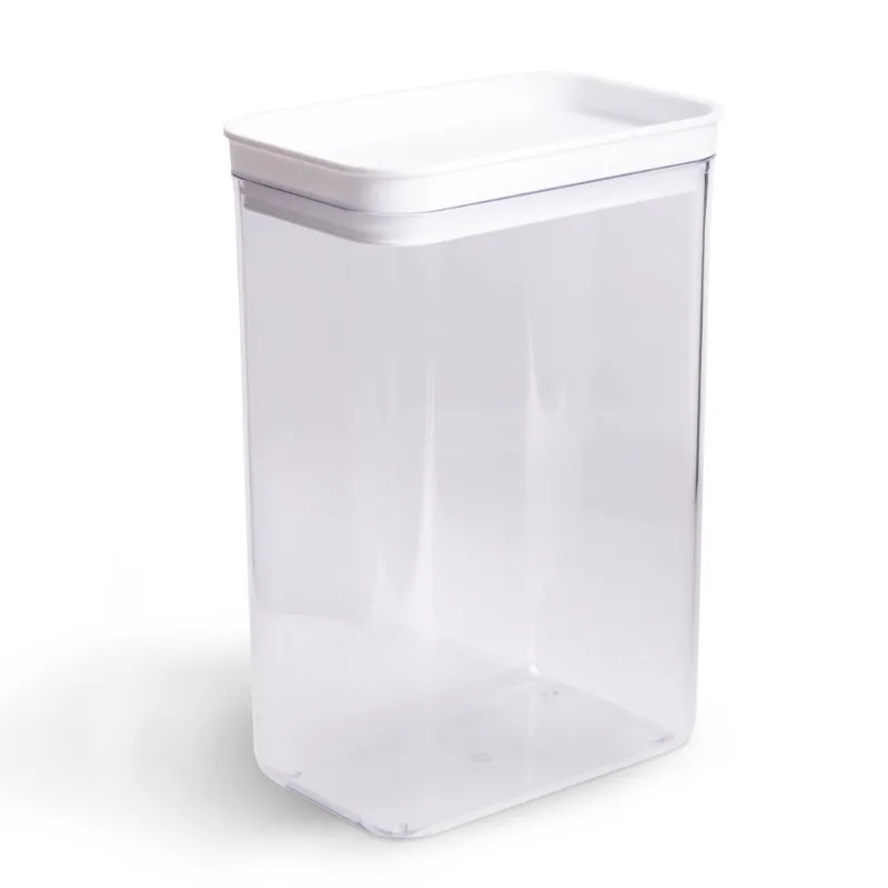 

Rectangular Plastic Food Storage Canister - Large - 6.61”W x 4.24”D x 9.8”H​