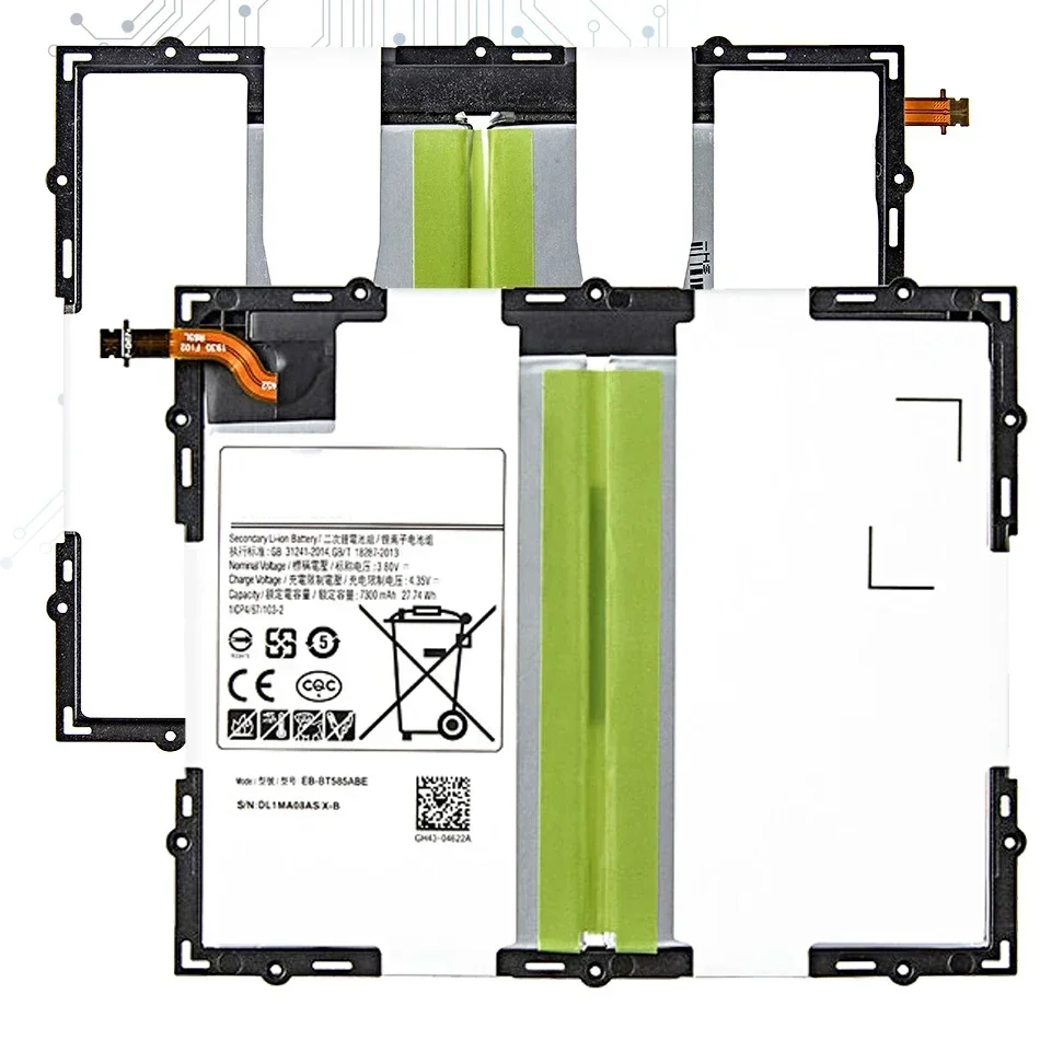 

EB-BT585ABE Battery for Samsung Galaxy Tablet, Tab A 10.1 2016, T580, SM-T585C, T585, T580N + Tools, 7300mAh