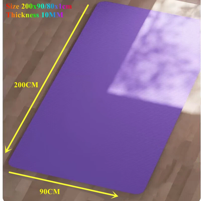 200 × 90/80 × 1 سنتيمتر اللياقة البدنية ممارسة الوسادة للمنزل الطابق تجريب اليوغا حصيرة بيلاتيس اللياقة البدنية حصيرة Thicknes عدم الانزلاق اليوغا وسادة السفر