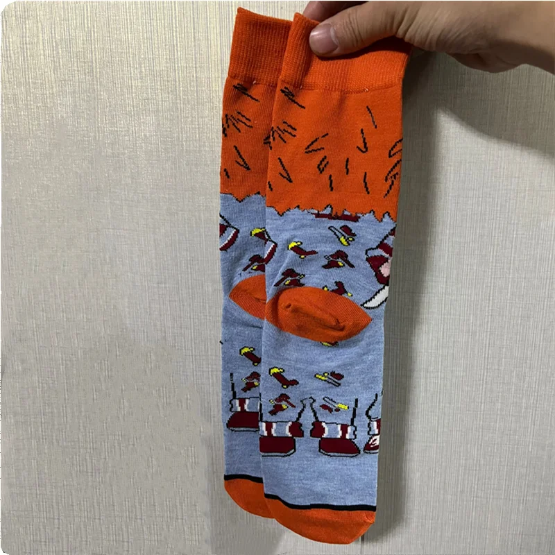 Anime Chucky Novelty Stocking Adult  Daily Wear Good Guys Cosplay Cartoon Sports Socks Christmas Festival Gift