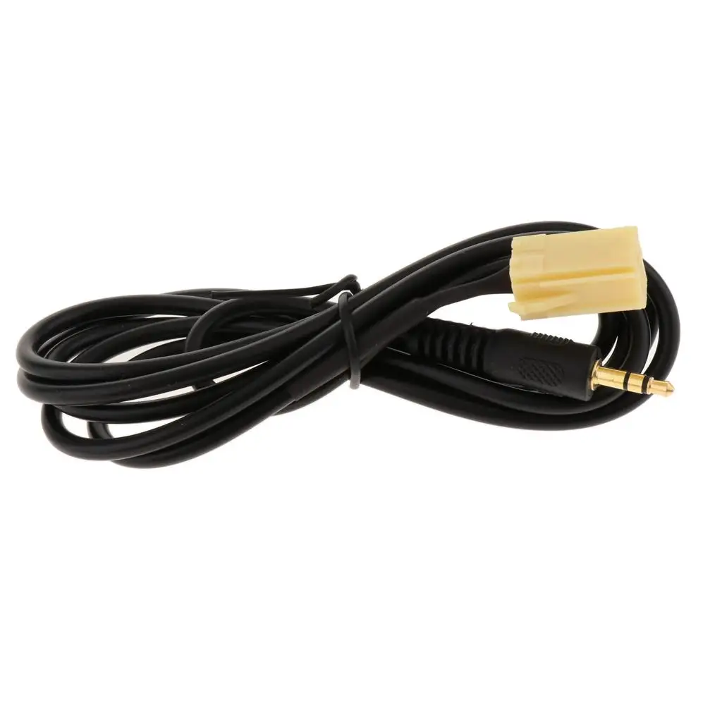 AUX Cable for Car Stereo Mini ISO to 3.5mm Jack Audio Input Line for Fiat Grande Punto 500 Easy Plug and Play