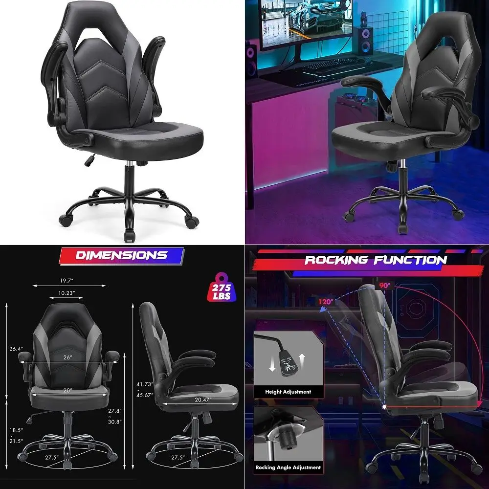 Ergonomic Gaming Desk Chair with Lumbar Support