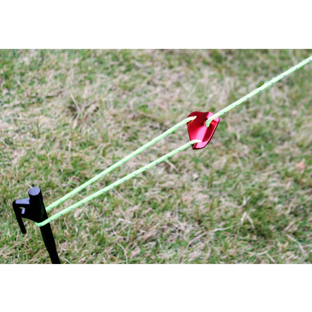 12 Pcs Tent Rope Hanger Camping Tightening Hook Wigwam Buckle Tarp Tensioner Outdoor