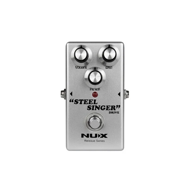 NUX Steel Singer Drive Pedal de accionamiento de guitarra, Pedal Overdrive, efectos de guitarra eléctrica, tonos de amplificador de boutique