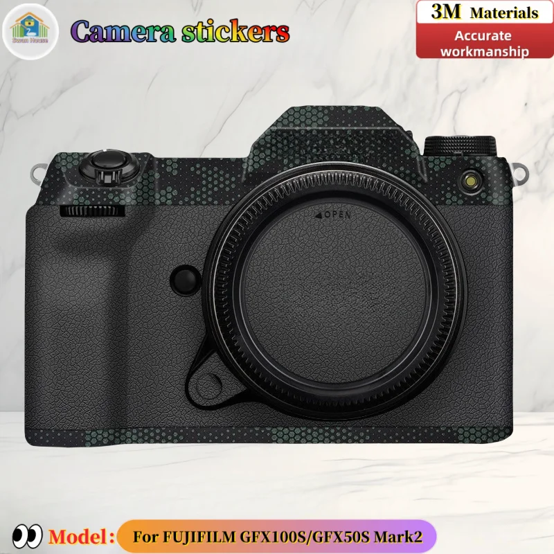 GFX100S para pegatinas de cámara FUJIFILM GFX100S/GFX50S Mark2, piel DIY, película protectora resistente al desgaste de sastrería de precisión