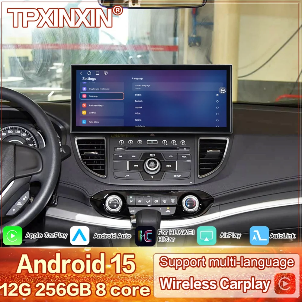 

15.8 Inch Qualcomm 8 core Android 15 For Honda CRV 2012~2016 Automotive Multimedia GPS Navigation Stereo Receiver IPS Head Unit