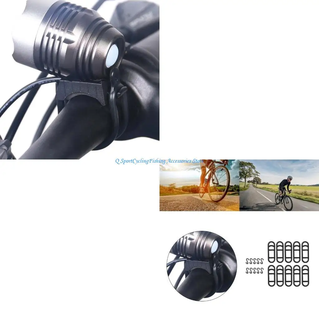 

20Pcs Bikes Silicones Band Cyclings Handlebars Mount Stand Elastics Belt Bandages