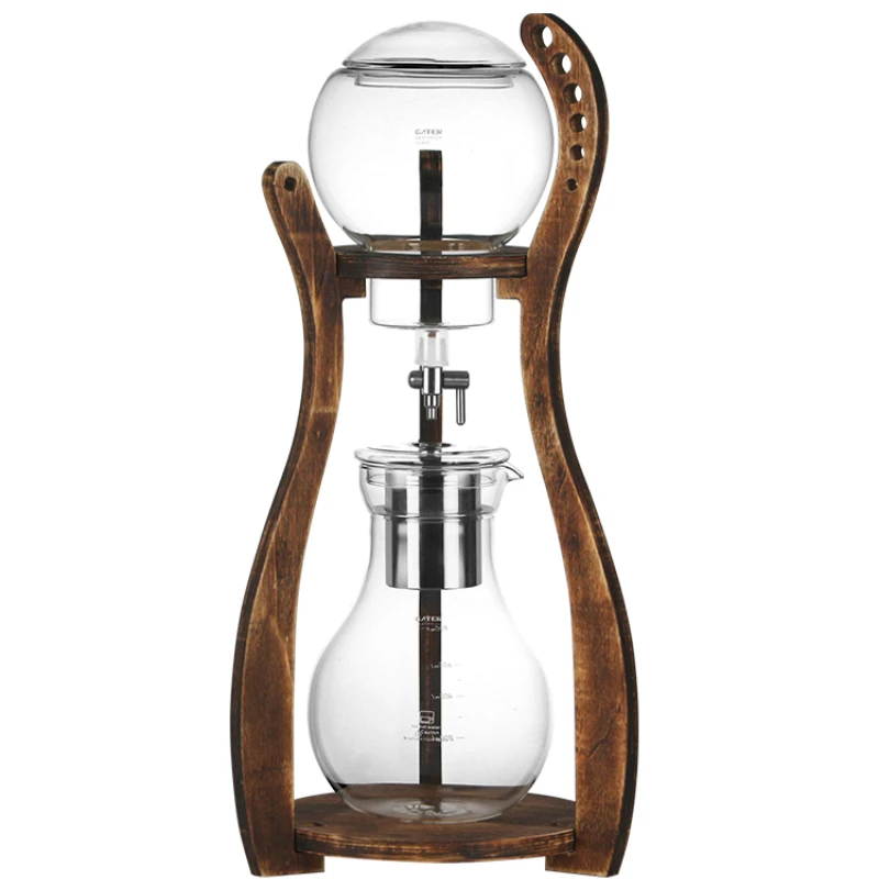 

Ice Drip Coffee Pot Cold Extraction Pot Wooden