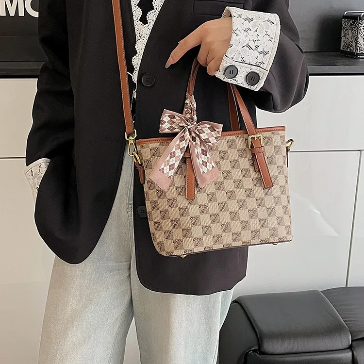 

Women's New Arrival Printed Bucket Bag - Trendy Bow Detail Versatile Shoulder & Crossbody Bag