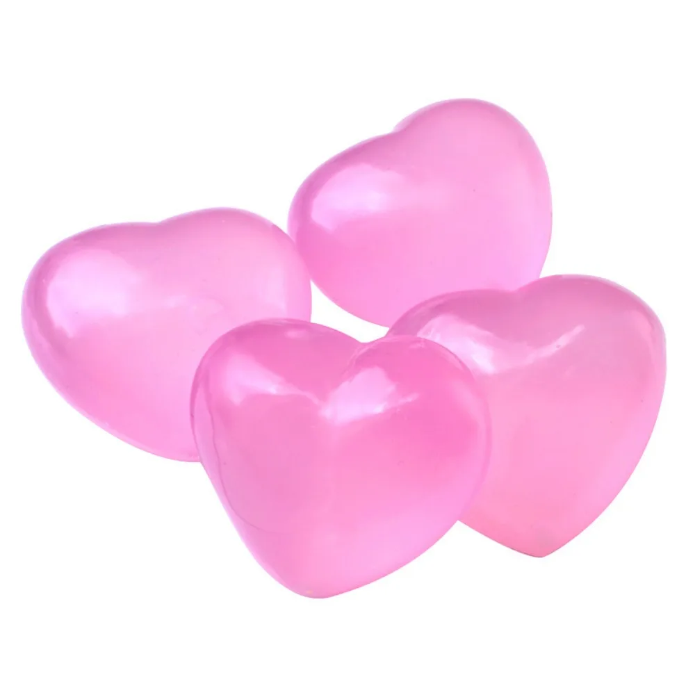 Cute Change Color Heart Squeeze Toy Anti-stress Vent Ball Slow Rebound Relieves Stress Fidget Toys for Kids Girl and Adults Gift