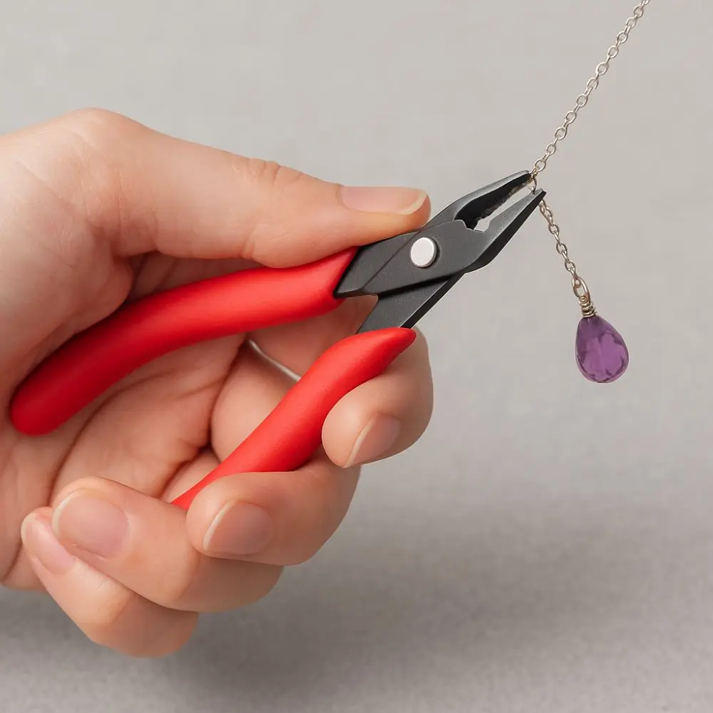 

Carbon Steel Carbon Steel Jewelry Pliers Double Rings Crimp Beads Jewelry Making Pliers High-carbon Steel Multipurpose