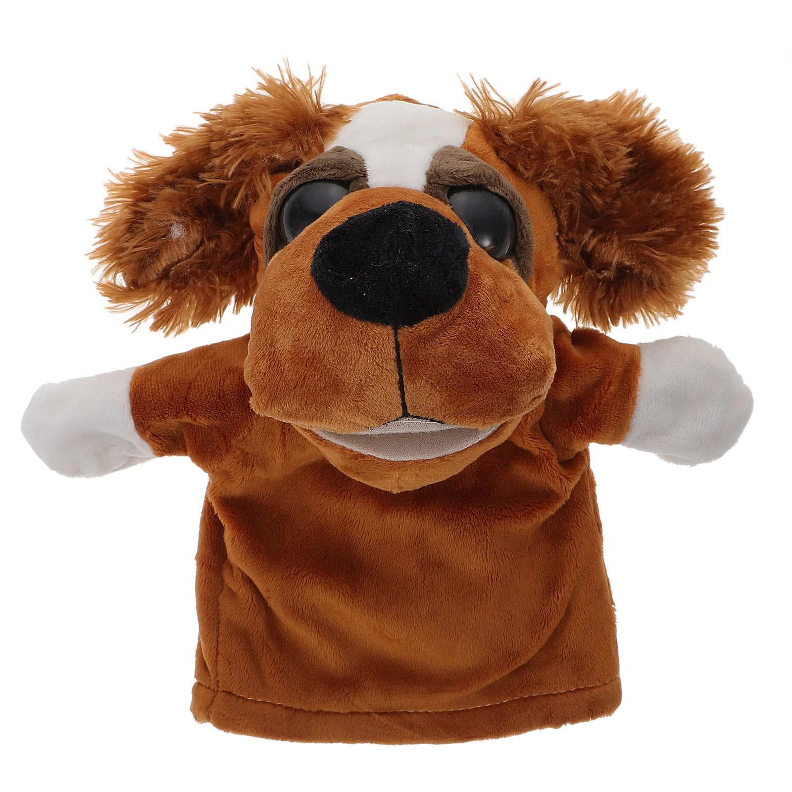 Burattini a mano per bambini Orecchie pelose per animali Guanti morbidi per cani Gioco di ruolo educativo per narrazione di storie per bambini Burattini a mano per animali