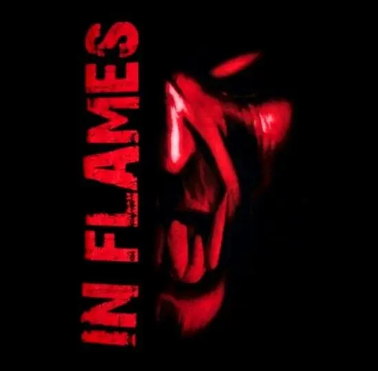 IN FLAMES cd lgo NASTY WIZARD Official SHIRT LAST SMALL New OOP lunar jester