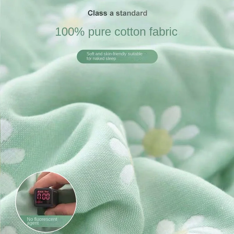 Six Layer Gauze Toenail Blanket Pure Cotton Single and Double Air Conditioning Blanket Summer Children Baby Nap Blanket