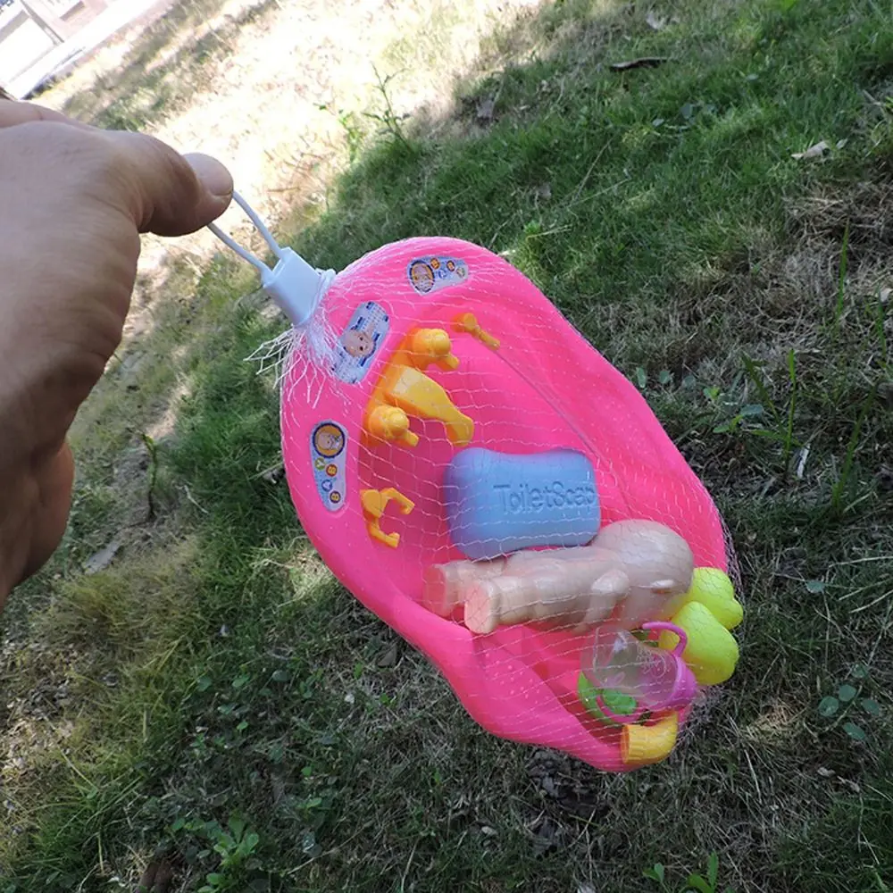 Realistici giocattoli da bagno per bambole, bottiglia di sapone, anatra, set da bagno per bambole appena nate con vasca da bagno, doccia galleggiante, giocattolo per bambini