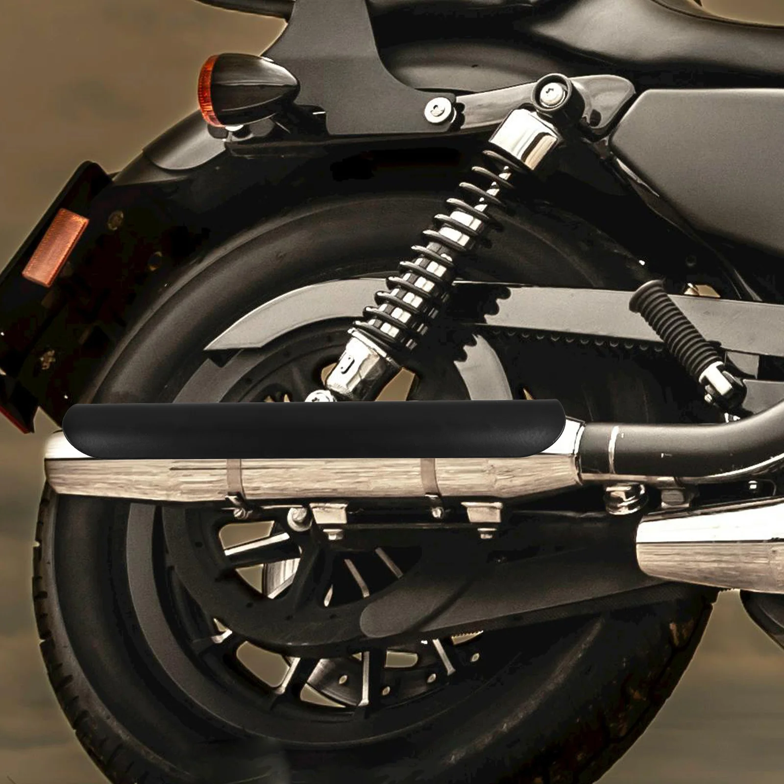 

Motorcycle Exhaust Heat Shield Steel Heat Shield Cover Durable Exhaust Pipe Protector Motorcycle Accessories Protector