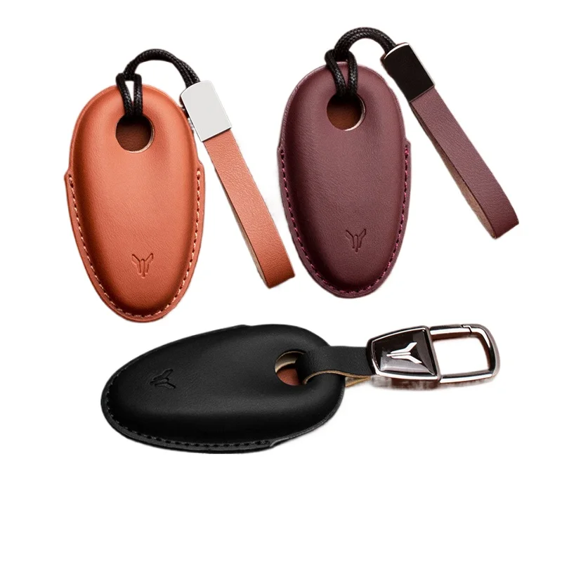 Leather keycase bag For VOYAH Free 2024-2023 High end personalized remote control protective case key chain