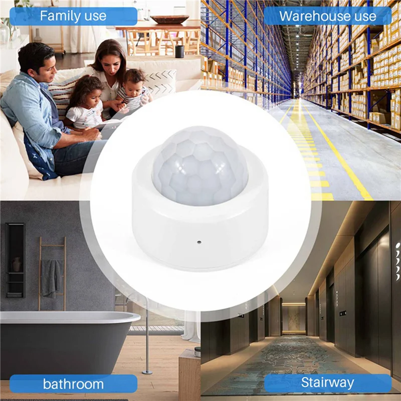 5X Tuya Zigbee PIR محس حركة جسم الإنسان محس حركة التحكم الذكي في الحياة يعمل مع Alexa Google Home