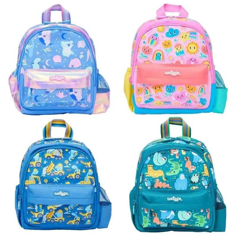 

Genuine Australian Smiggle Blue Dinosaur Backpack Medium Hat Backpack Children'S Backpack Suitcase Juice Cup Straw Cup Bag Gift