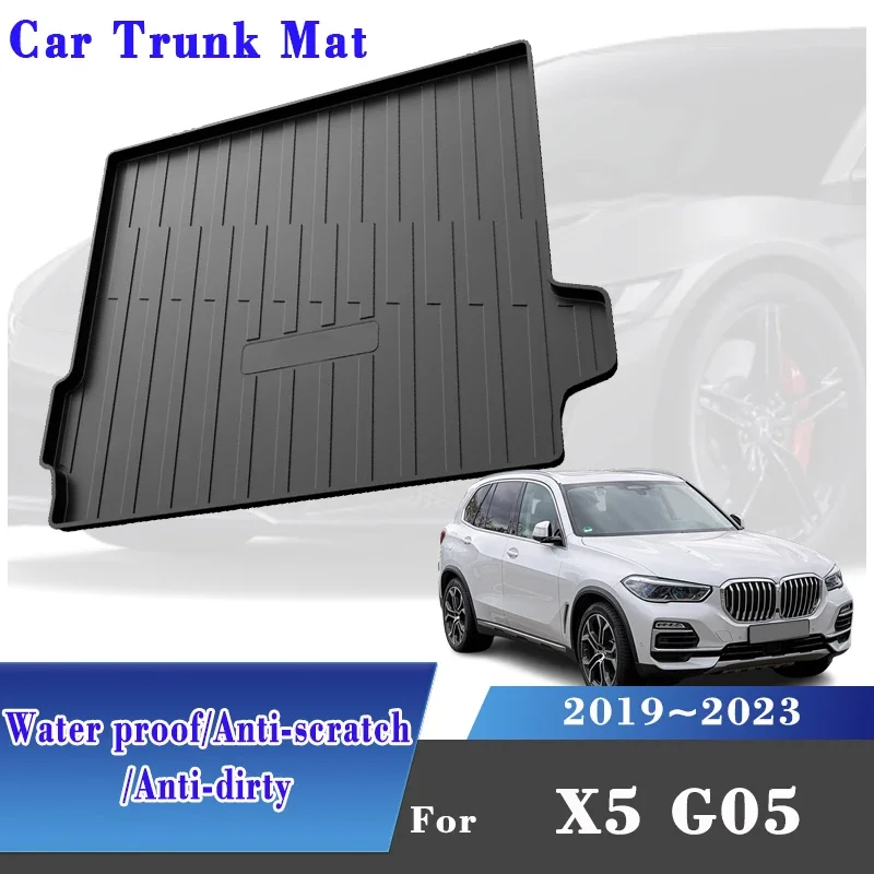 

Cars Trunk Mat For BMW X5 G05 2019-2023 2020 2022 Boot Mat TPE Car Boot Mats Rear Trunk Storage Pad Dust-proof Auto Accessories