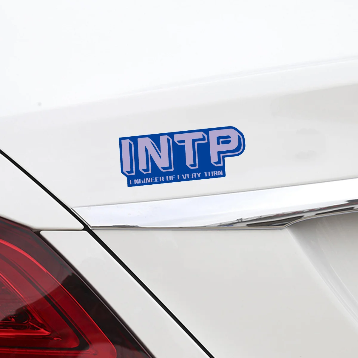 قطعة واحدة من ملصق عاكس لعادات القيادة الشخصية MBTI - نوع I/E 16 شخصية |   فينيل متين ممتع لدراجة نارية السيارة