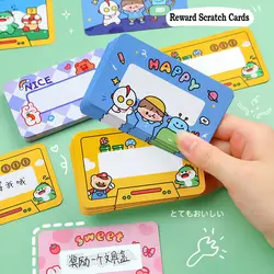 20Pcs Reward Scratch Card Interactive Cardboard Motivational Encouragement Lucky Scratch Off Stickers Creative Blessing Cards