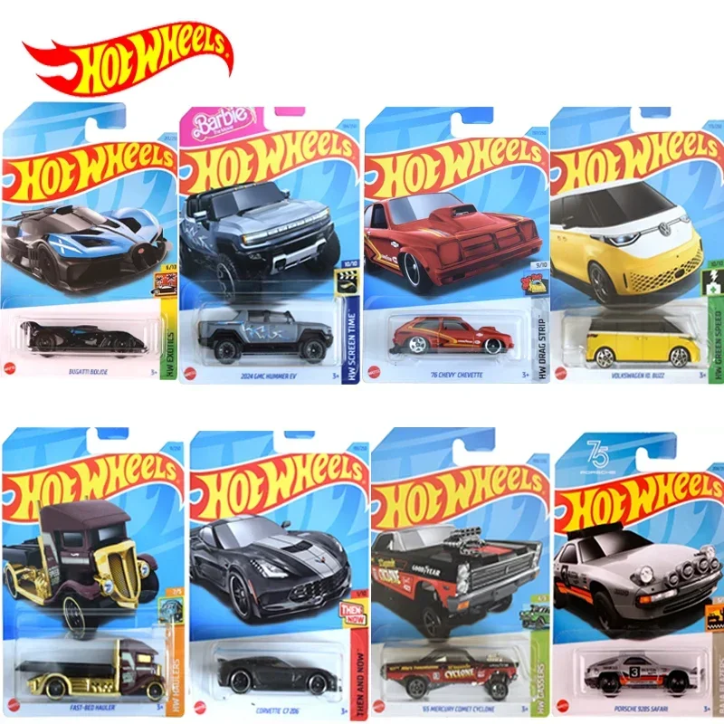 Original Hot Wheels Car Kids Toys for Boys 1/64 Diecast Carro Bugatti Bolide GMC Hummer Volkswagen Bus Juguetes Porsche 928 Gift