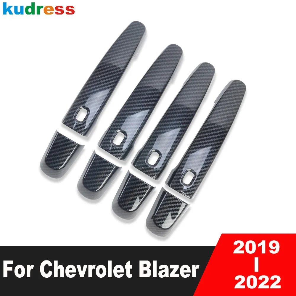 

Door Handle Cover Trim For Chevrolet Blazer 2019 2020 2021 2022 Carbon Fiber Car Side Door Handle Bowl Cup Covers Accessories