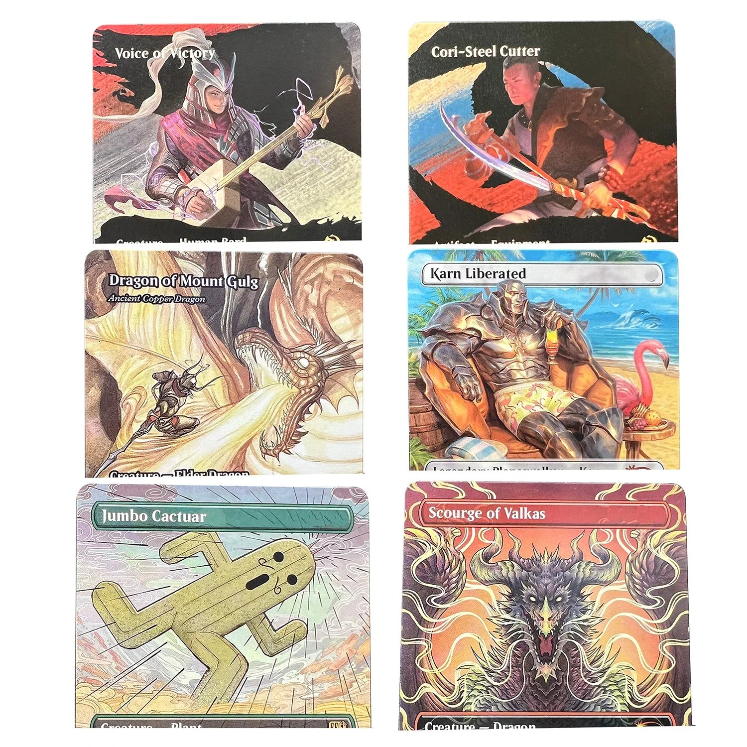 

Cori-Steel C TOM Dragon of Mount Jumbo Cactuar Karn Liberated SLP Holo TCG Cusom English Card Quality Board Trading Card Game
