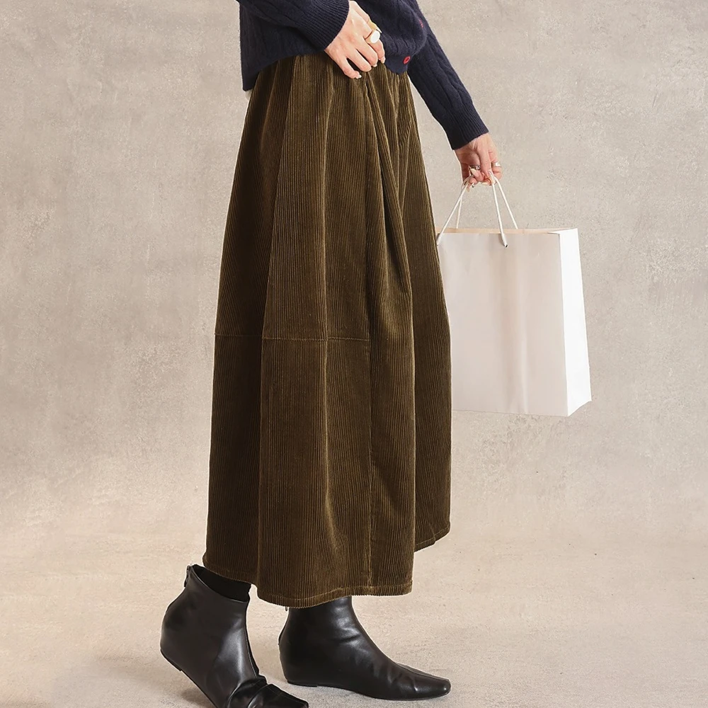 TWOTWINSTYLE 솔리드 스플라이스 드로스트링 시크 바지 여성용 하이웨이스트 루즈 스트리트웨어 기본 여성 바지 가을 신상 패션