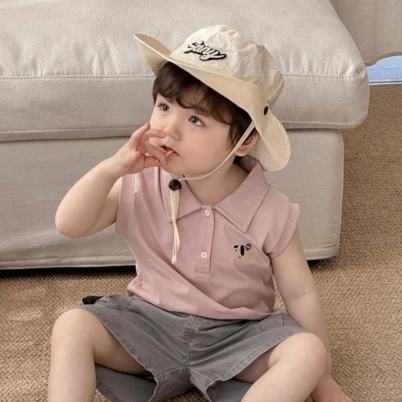 

Baby boy summerpoloBaby clothing set, summer outfit, stylish boys' workwear shorts, two-piece set, lightweight