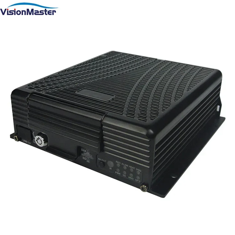 Dvr per auto a 4 canali 4ch MDVR Videoregistratore mobile Dvr per veicoli Sistema di telecamere di sicurezza per auto Registratore video Kit Camara DVR per automobili