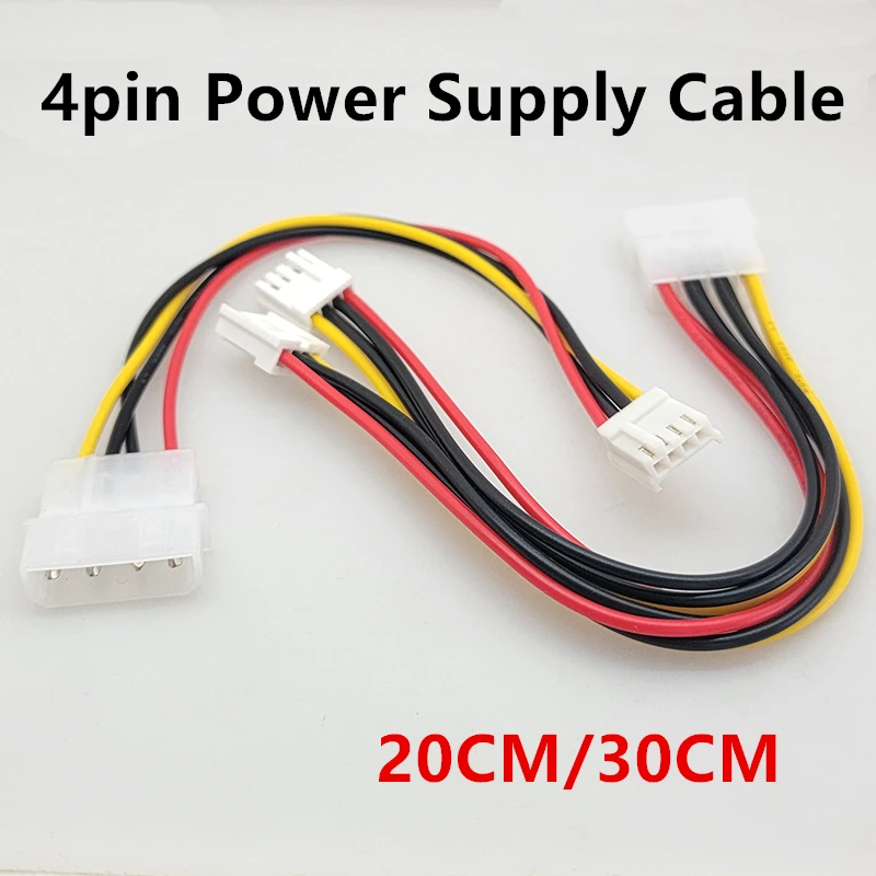 IDE Molex 4pin Male To 4Pin 2.54MM Female to IDE 4pin Power Supply Cable 30CM Floppy Drive Adapter PC Connector Cord PSU 18AWG