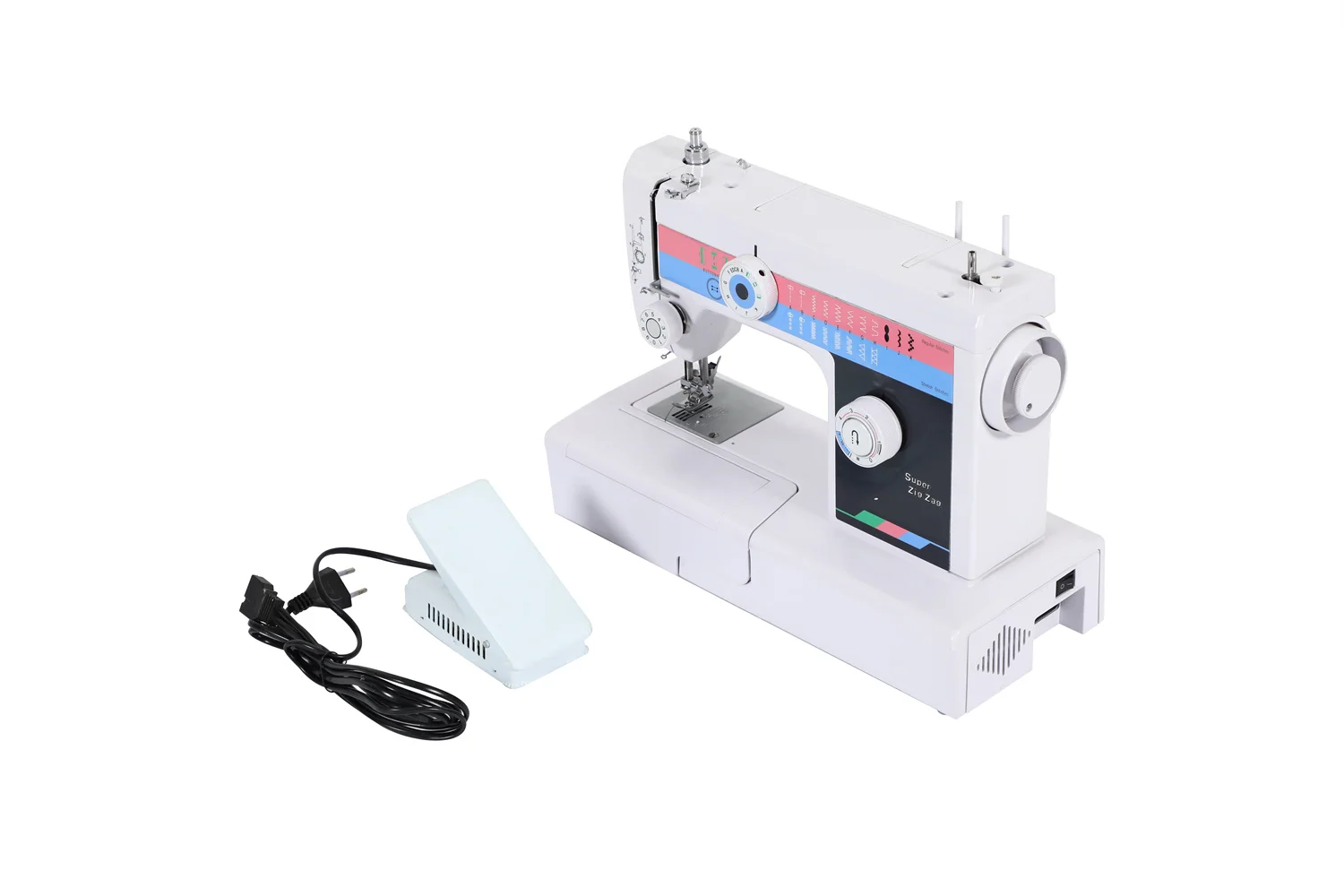 Mesin Jahit Mini Multifungsi Berkualitas Tinggi 653 dengan Motor Kuat Portabel Maquina De Coser untuk Pemula dari Pabrik