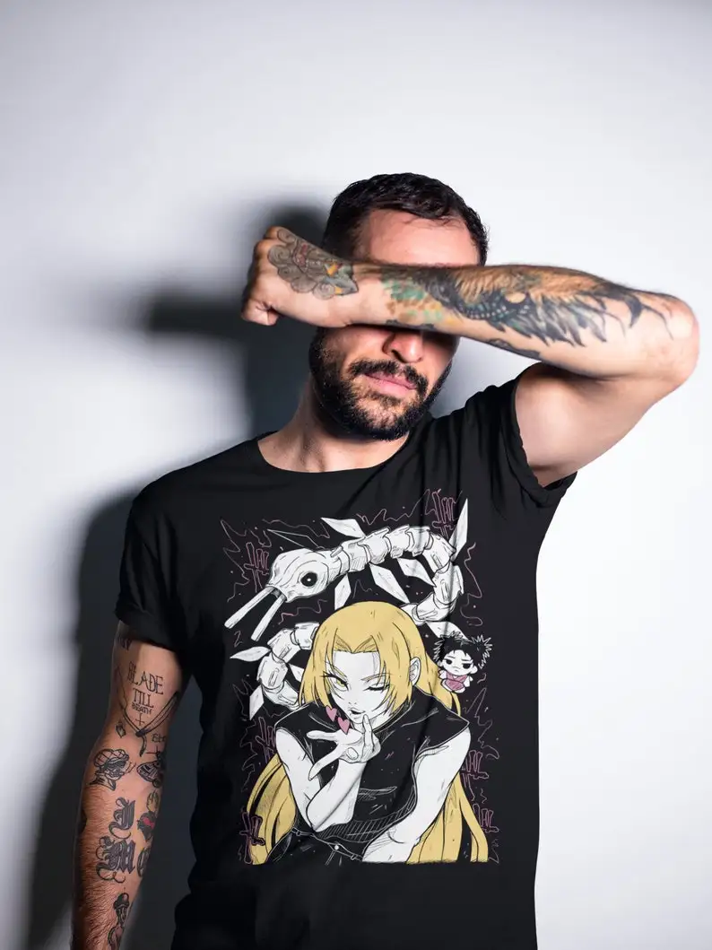 Anime retro T-shirt, 100% cotton, all sizes for men and women Comic lovers