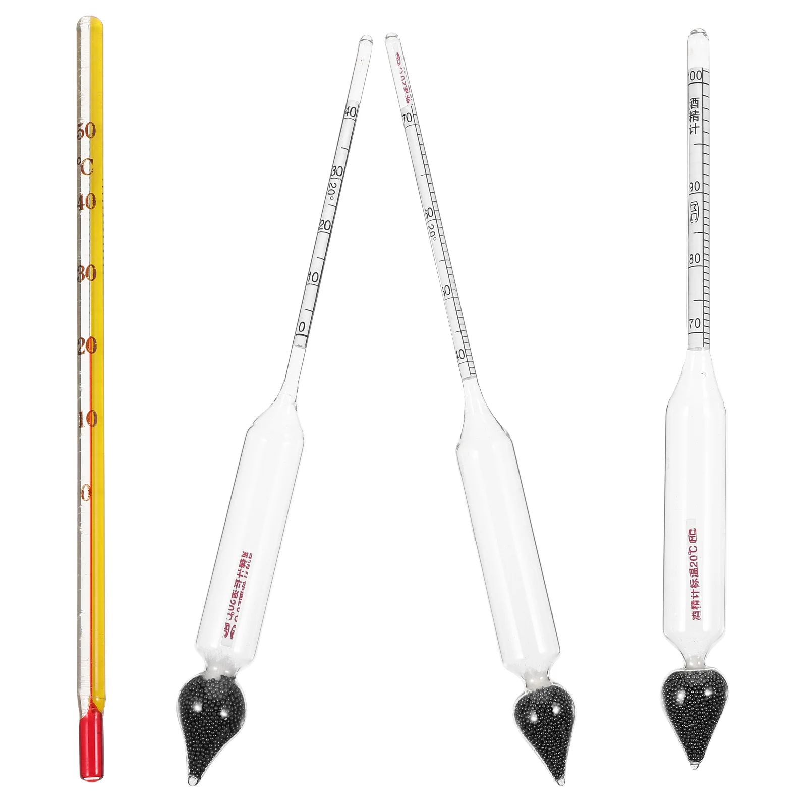 Alkoholmeter, Hydrometer, Testglas, Suite, Herstellungsset für Anfänger, Holz, Glas, Vinometer