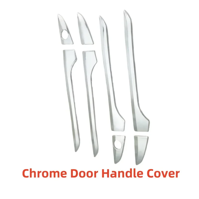 غطاء مقبض الباب لتويوتا كورولا Altis 2014 2015 2016 2017 2018 كروم فضي اكسسوارات السيارات الديكور التصميم الخارجي #2