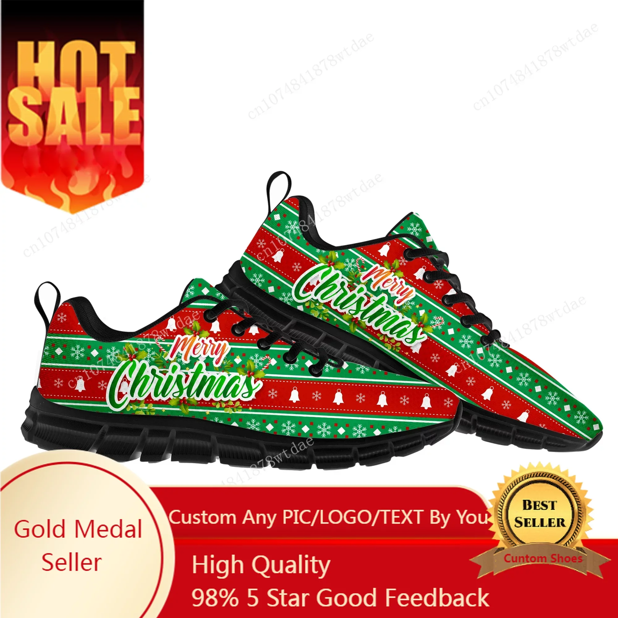 Merry Christmas Gift Sports Shoes Mens Womens Teenager Kids Children Sneakers High Quality Cartoon Manga Sneaker Custom Shoe