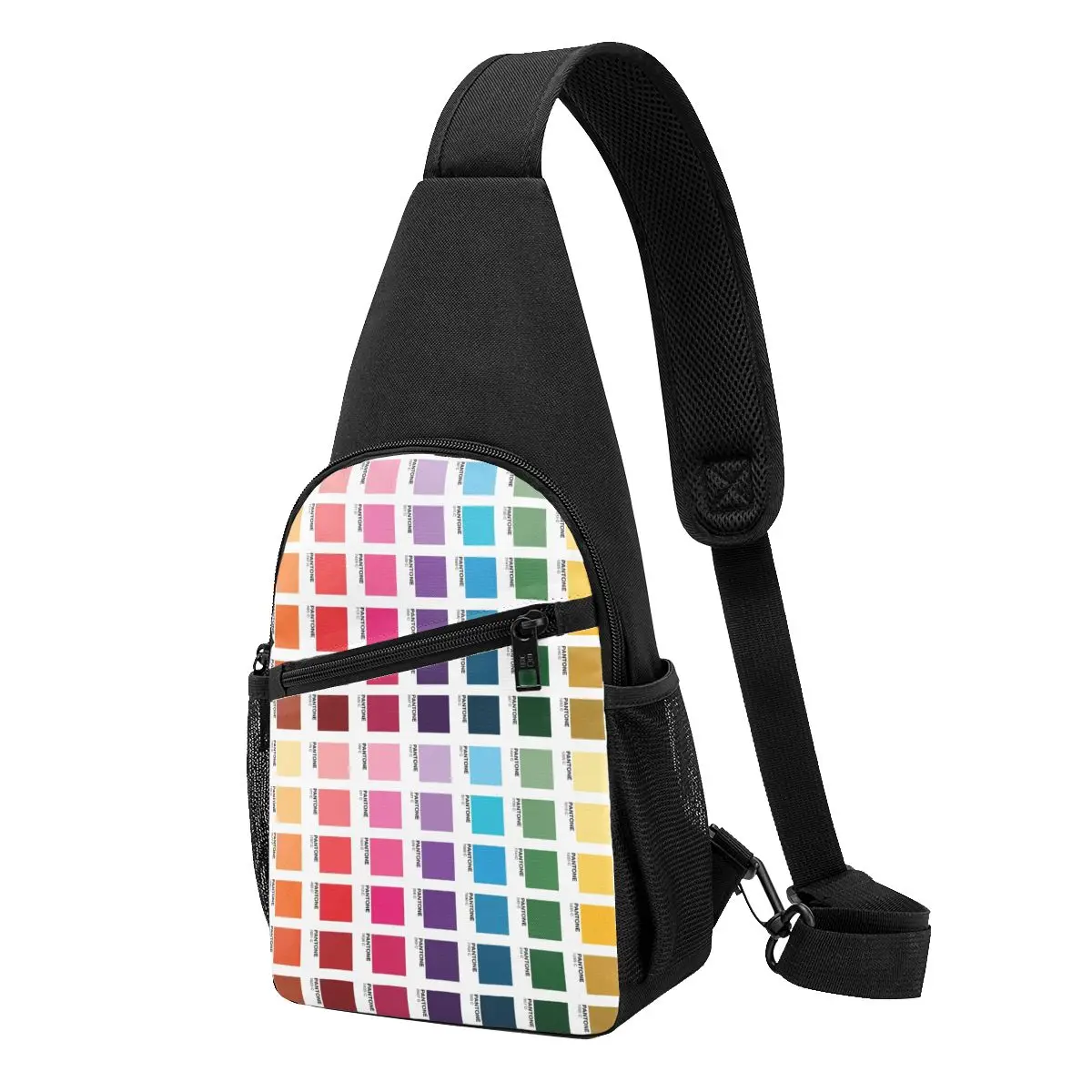 Shades Of Pantone Colors Chest Bag Men Sling Crossbody Backpack Chest Bag Traveling Hiking Daypack Shoulder Bag