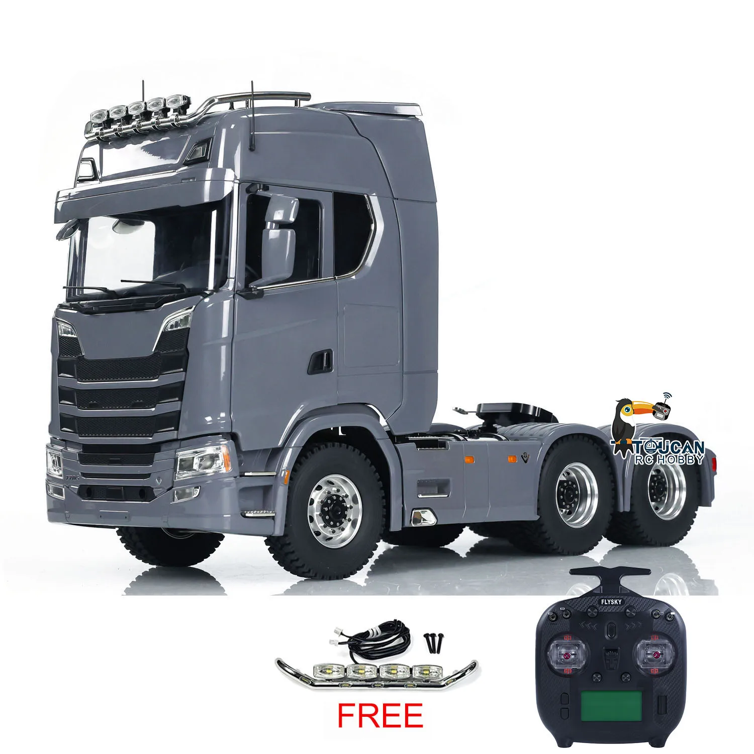 Nuovo 770S 1/14 RC Trattore Camion Rimorchio 6X6 Tamiyaya Camion con Porte Apribili Sistema Audio Leggero Modello di Trattore di Controllo Remoto