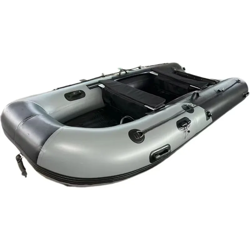 ODM OEM 12ft 380cm Inflatable PVC Yacht Kayak 0.9/1.2MM Foldable Stable Dinghy Ship for Water Sports Surfing Fishing Boats