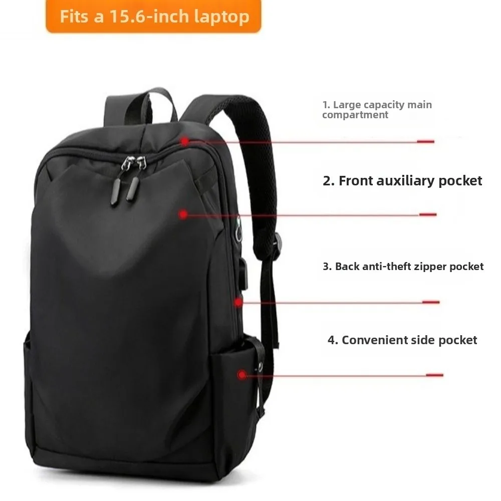 16 Inch Men Travel Backpack Waterproof Large Capacity Computer Bag with USB Port Multi-function Laptop Rucksack Business